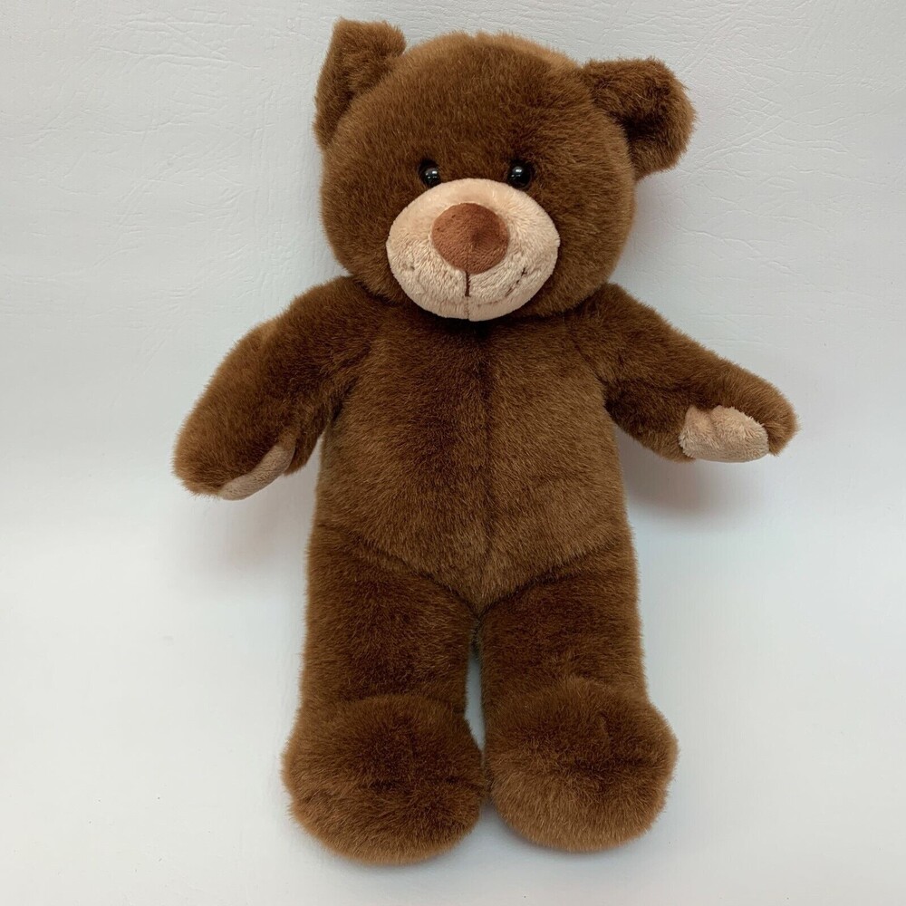 Build a Bear Workshop BABW Brown Teddy Bear Plush 16" Tall Has Such a Sweet Face
